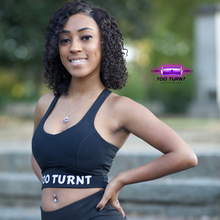 Load image into Gallery viewer, &quot;Too Turnt&quot; Sports Bra (BLACK)
